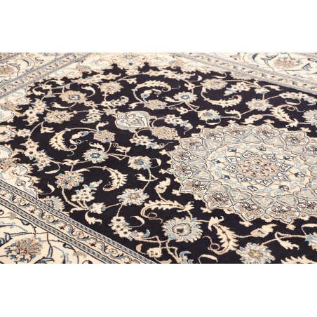 Tappeto Nain Kashmar Persia bianco grigio 183x305