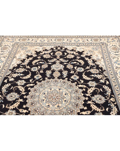 Tappeto Nain Kashmar Persia bianco grigio 183x305