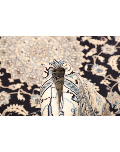Tappeto Nain Kashmar Persia bianco grigio 183x305