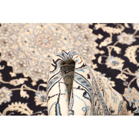 Tappeto Nain Kashmar Persia bianco grigio 183x305