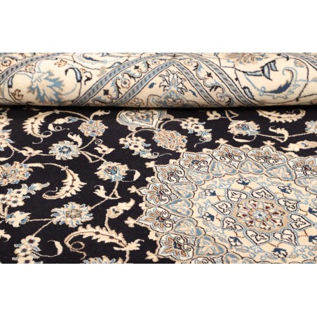 Tappeto Nain Kashmar Persia bianco grigio 183x305