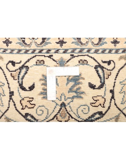 Tappeto Nain Kashmar Persia bianco grigio 183x305