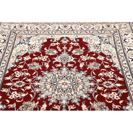 Tappeto Nain Kashmar Persia bianco grigio 145x205