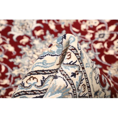 Tappeto Nain Kashmar Persia bianco grigio 145x205