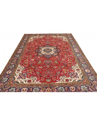 Tappeto Tabriz Persia marrone giallo 200x308
