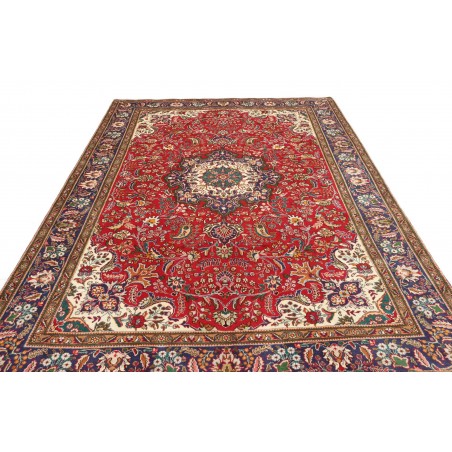 Tappeto Tabriz Persia marrone giallo 200x308