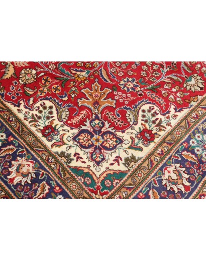 Tappeto Tabriz Persia marrone giallo 200x308