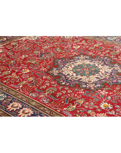 Tappeto Tabriz Persia marrone giallo 200x308