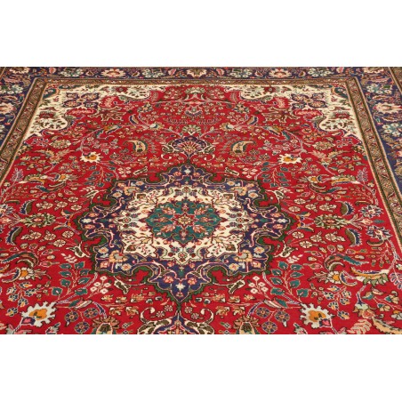 Tappeto Tabriz Persia marrone giallo 200x308