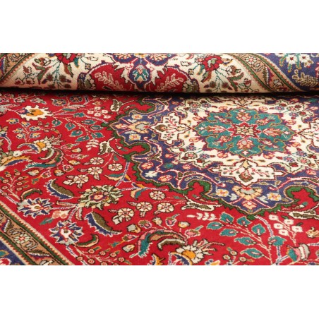 Tappeto Tabriz Persia marrone giallo 200x308