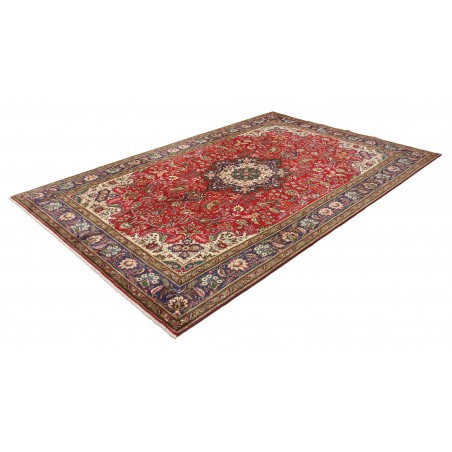 Tappeto Tabriz Persia marrone grigio 200x303