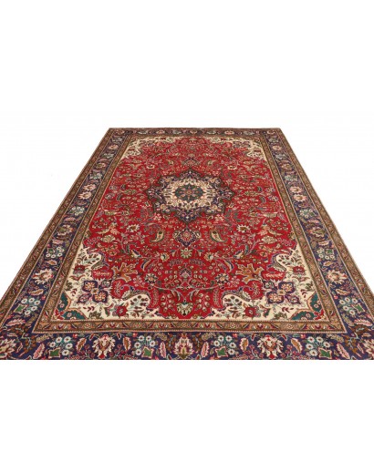 Tappeto Tabriz Persia marrone grigio 200x303