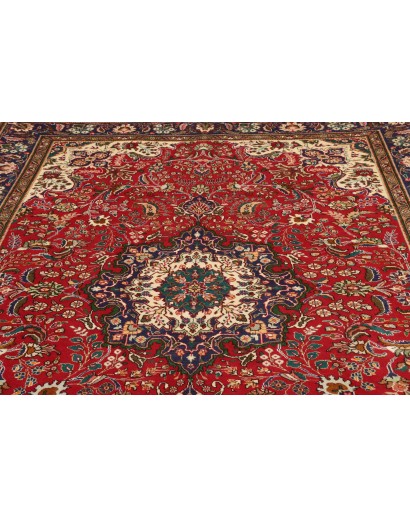 Tappeto Tabriz Persia marrone grigio 200x303
