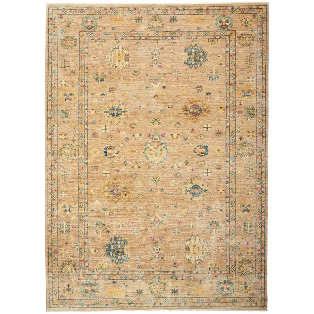 Tappeto Malka Pakistan marrone azzurro 171x230