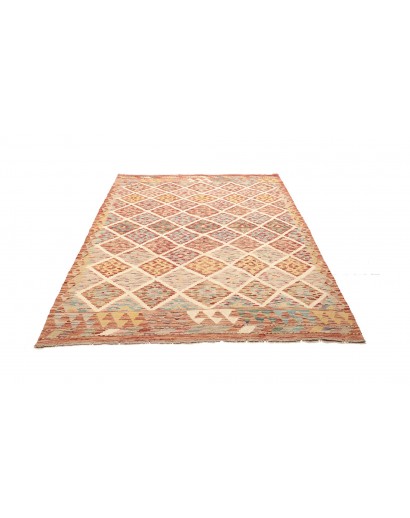Tappeto Kilim Afghanistan marrone 155x202
