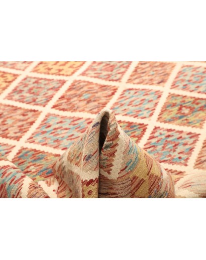 Tappeto Kilim Afghanistan marrone 155x202