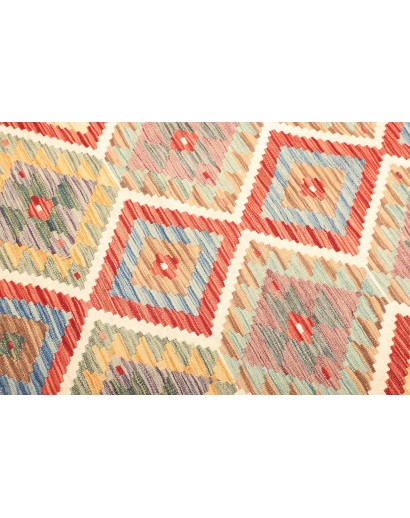 Tappeto Kilim Afghanistan marrone bianco 156x194