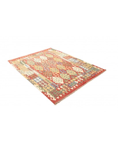 Tappeto Kilim Afghanistan marrone giallo 150x195