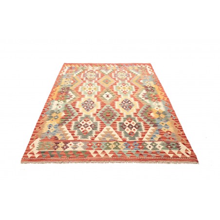 Tappeto Kilim Afghanistan marrone beige 157x197