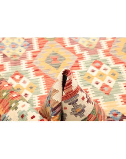 Tappeto Kilim Afghanistan marrone beige 157x197