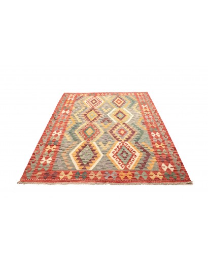 Tappeto Kilim Afghanistan marrone 158x198