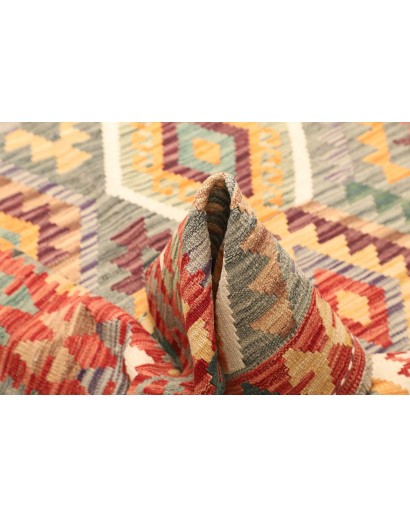 Tappeto Kilim Afghanistan marrone 158x198