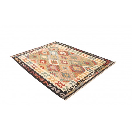 Tappeto Kilim Afghanistan marrone grigio 159x201