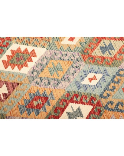 Tappeto Kilim Afghanistan marrone grigio 159x201