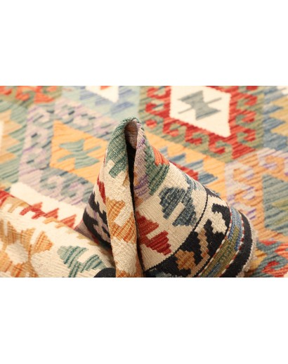 Tappeto Kilim Afghanistan marrone grigio 159x201