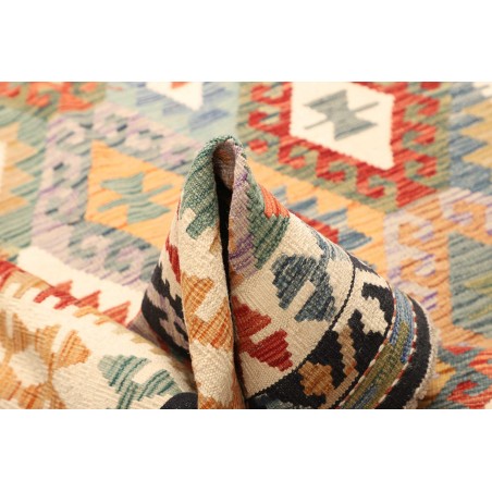Tappeto Kilim Afghanistan marrone grigio 159x201