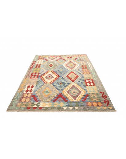 Tappeto Kilim Afghanistan marrone beige 155x195