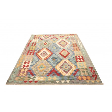 Tappeto Kilim Afghanistan marrone beige 155x195