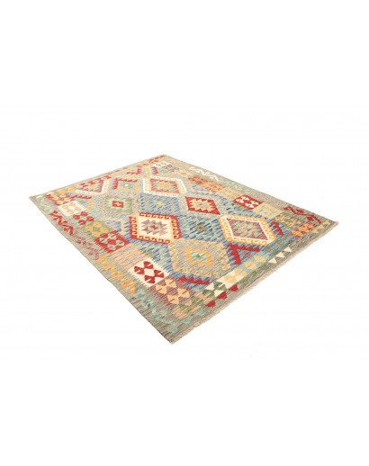 Tappeto Kilim Afghanistan marrone beige 155x195