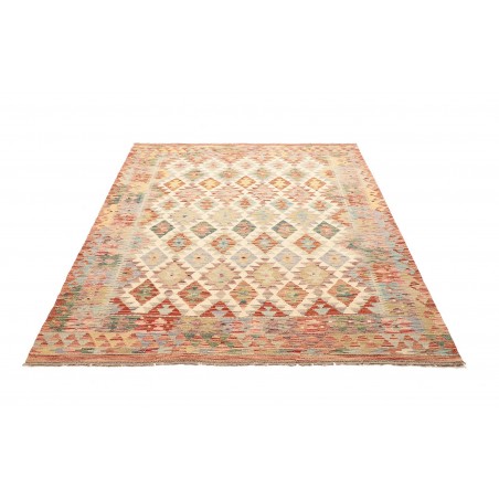 Tappeto Kilim Afghanistan beige marrone 153x200