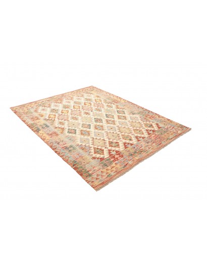Tappeto Kilim Afghanistan beige marrone 153x200