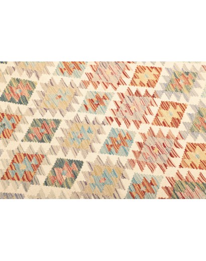 Tappeto Kilim Afghanistan beige marrone 153x200