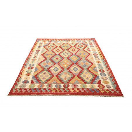 Tappeto Kilim Afghanistan marrone 158x194