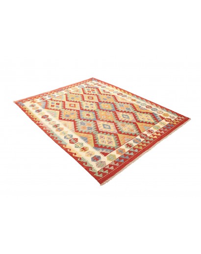 Tappeto Kilim Afghanistan marrone 158x194