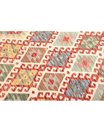 Tappeto Kilim Afghanistan marrone giallo 157x200