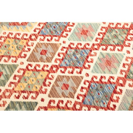 Tappeto Kilim Afghanistan marrone giallo 157x200