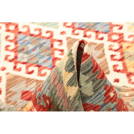 Tappeto Kilim Afghanistan marrone giallo 157x200