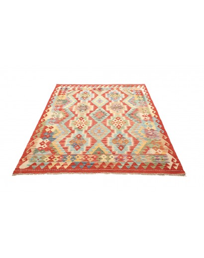 Tappeto Kilim Afghanistan marrone 146x196