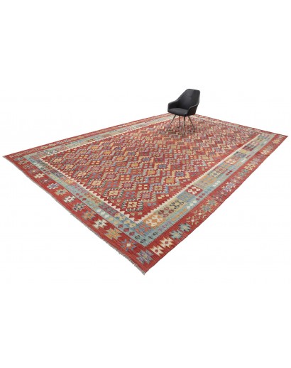 Tappeto Kilim Afghanistan bianco marrone 312x499