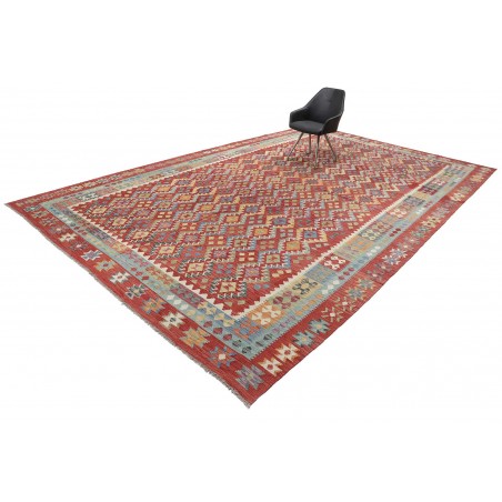 Tappeto Kilim Afghanistan bianco marrone 312x499