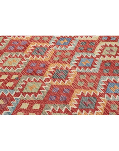 Tappeto Kilim Afghanistan bianco marrone 312x499