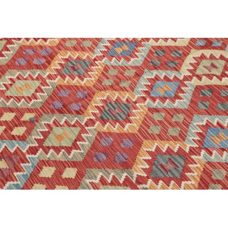 Tappeto Kilim Afghanistan bianco marrone 312x499
