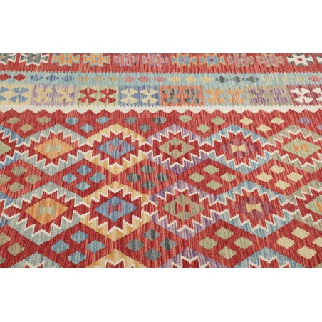 Tappeto Kilim Afghanistan bianco marrone 312x499