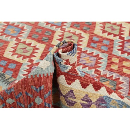 Tappeto Kilim Afghanistan bianco marrone 312x499