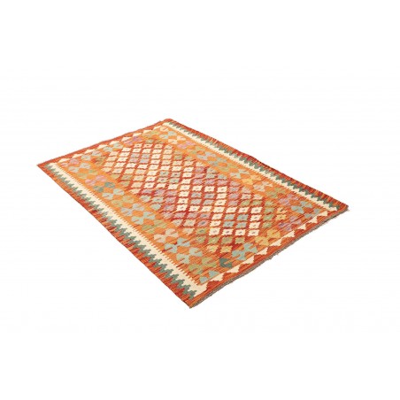 Tappeto Kilim Afghanistan arancione marrone 104x152