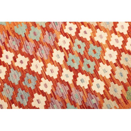 Tappeto Kilim Afghanistan arancione marrone 104x152